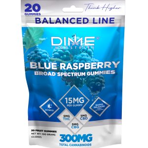Huckleberry "Focus" Broad Spectrum Gummies - 15mg THC:CBD:THCV - Weed Delivery Orange County - Capital Cannabis Direct