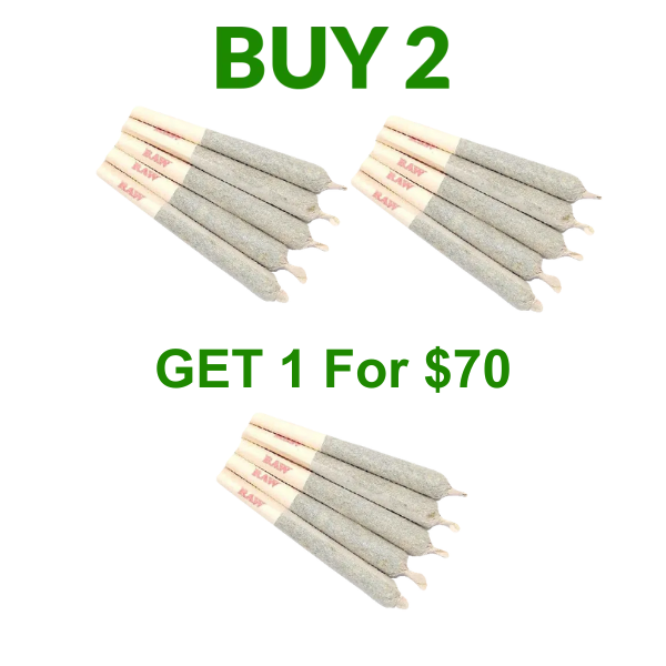 KING LOUIS 4 PACK PREROLLS (INDICA) BUY 2 GET 1 FOR $70
