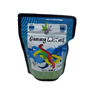 GREEN PRIVILEGE GUMMIES- GUMMY WORMS (HYBRID)