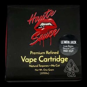 HAUTE SAUCE LIVE RESIN CARTRIDGE 1 GRAM - LEMON JACK (SATIVA)