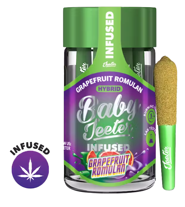 GRAPEFRUIT ROMULAN (HYBRID) - BABY JEETER INFUSED PRE-ROLL