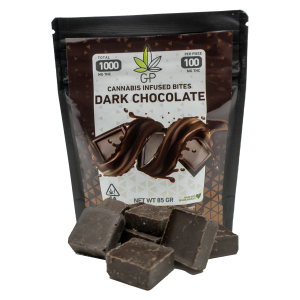 GREEN PRIVILEGE BITES - EXTRA STRENGTH - DARK CHOCOLATE