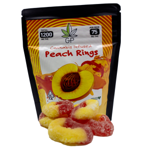 GREEN PRIVILEGE GUMMIES - EXTRA STRENGTH - PEACH RINGS