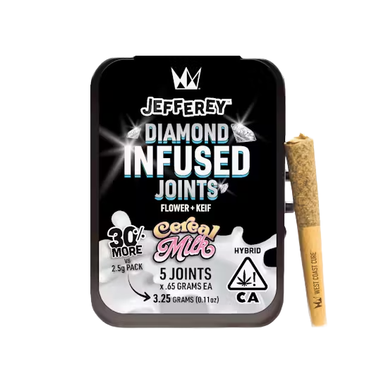 West Coast Cure - Jefferey Diamond Infused Pre-Rolls - Cereal Milk (HYBRID)